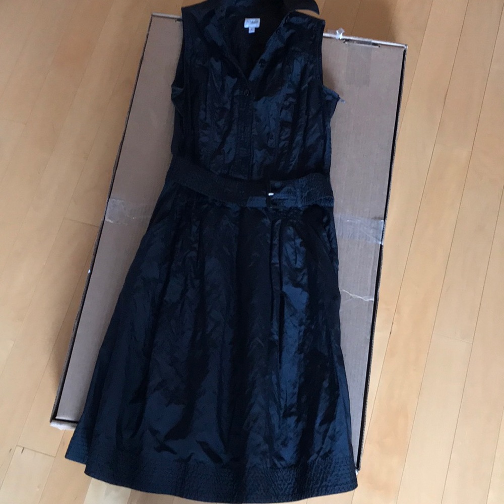 Armani Collezioni sleeveless  collared dress